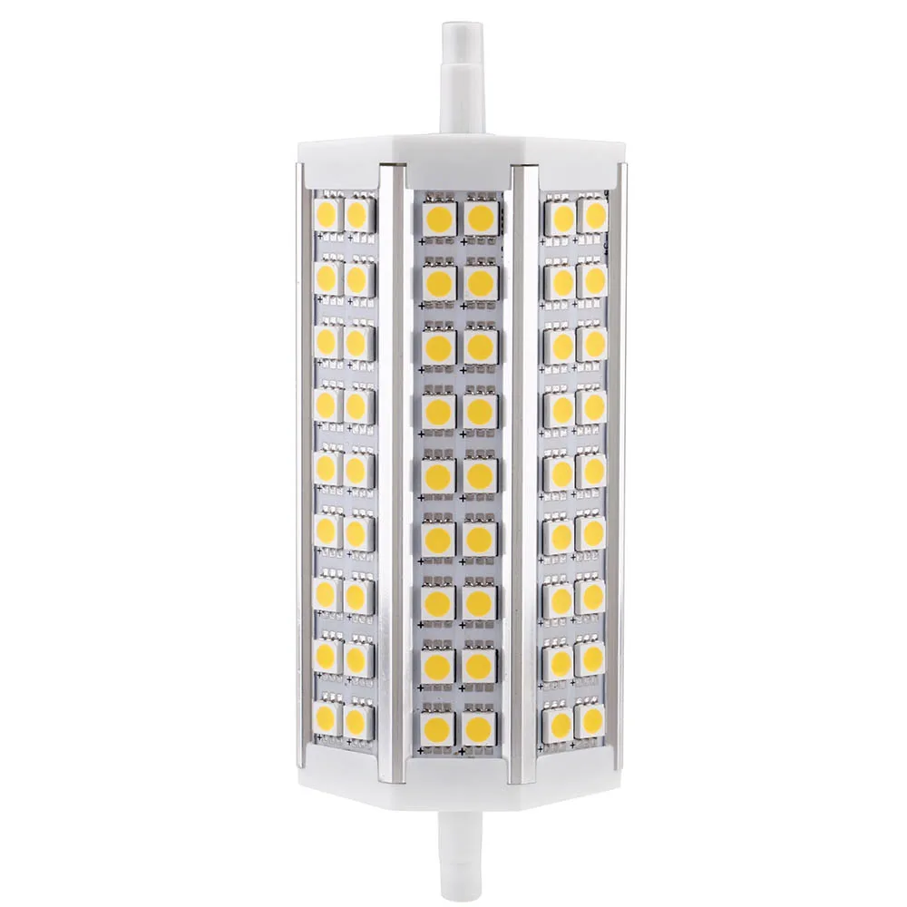 

R7S 10 Вт 54 светодиода 5050 SMD энергосберегающая лампа, лампа 135 мм белая 100-240 в, сменный галогенный прожектор
