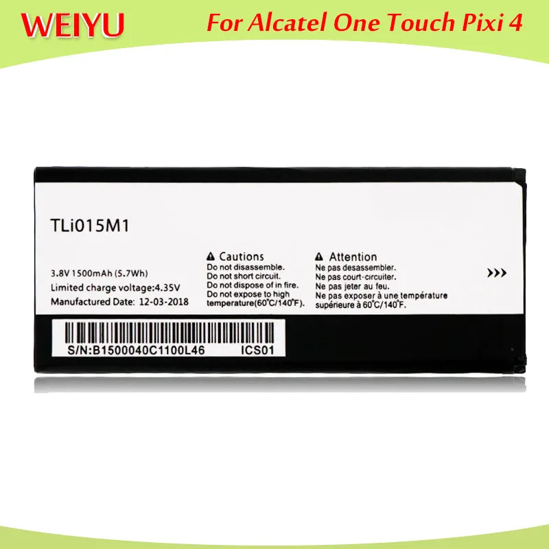 Аккумулятор для Alcatel PIXI 4 4034A 4034X 4034F 4034D 1500 мАч|Аккумуляторы мобильных телефонов| |