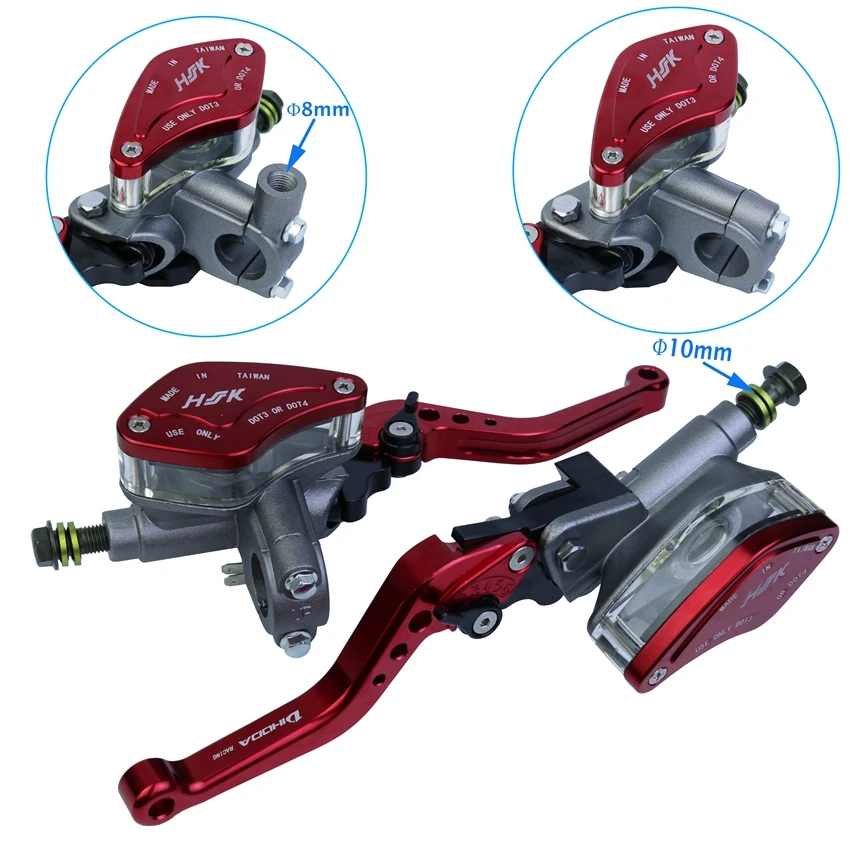 

Рычаг с регулируемой ручкой, Гидравлический тормозной насос сцепления, главный цилиндр для мотогонок, универсальный тормоз для HONDA Yamaha Kawasaki