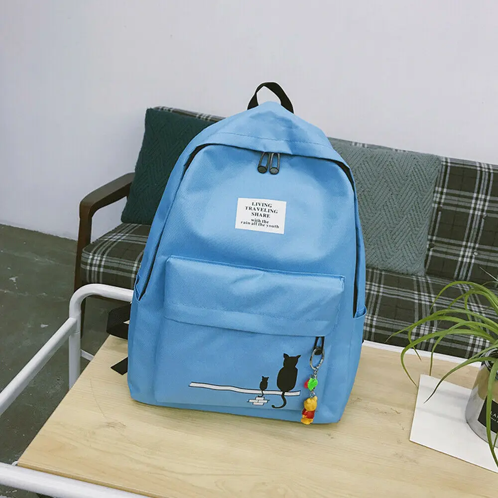 Повседневный рюкзак для женщин однотонные школьные ранцы книг девочек ранец на