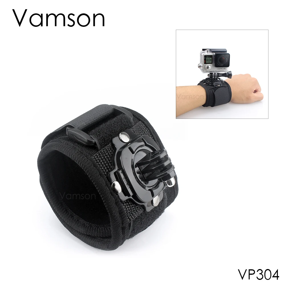 Аксессуары Vamson для Go Pro крепление на запястье с поворотом 360 градусов Gopro Hero 6 5 4 3 +