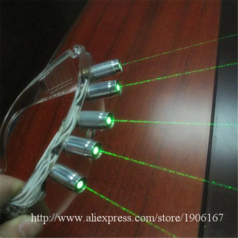 Новейшие зеленые лазерные очки украшение на Рождество Хэллоуин для показа