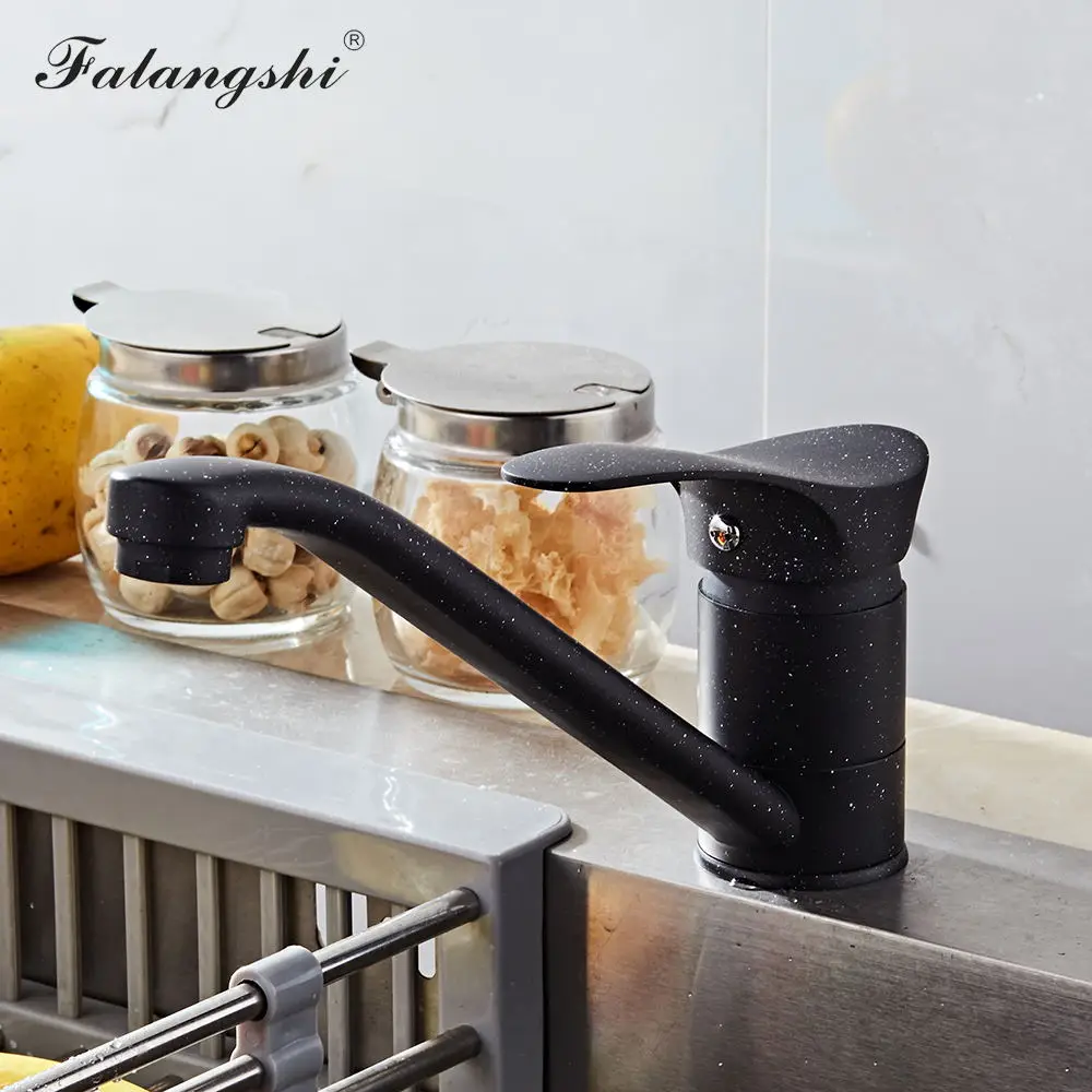 Смеситель для кухни черный смеситель раковины с поворотом на 360 градусов