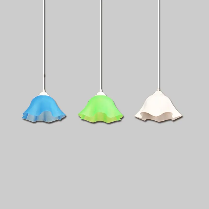 Современный пластиковый подвесной светильник в виде бутона для столовой спальни