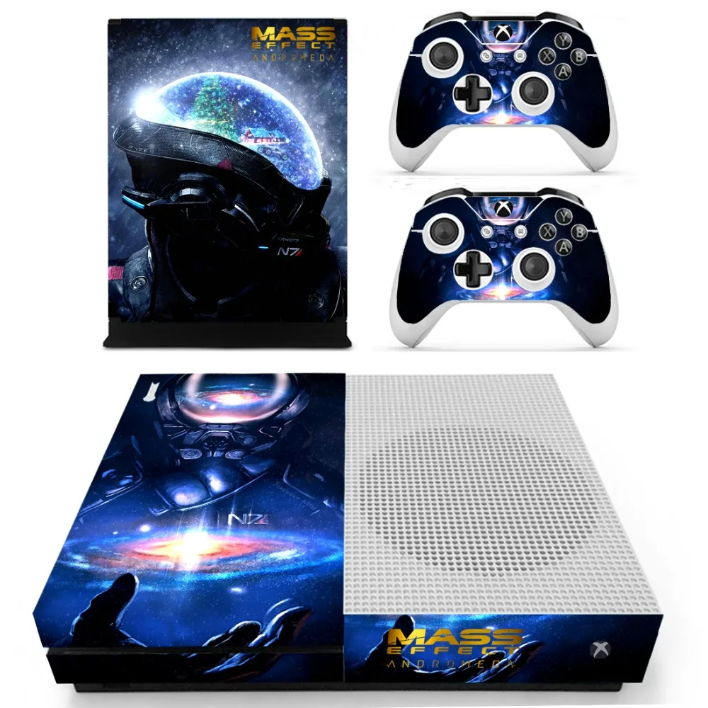 Mass Effect Андромеда кожи Стикеры наклейка для Xbox One S консоли и контроллеры тонкий s