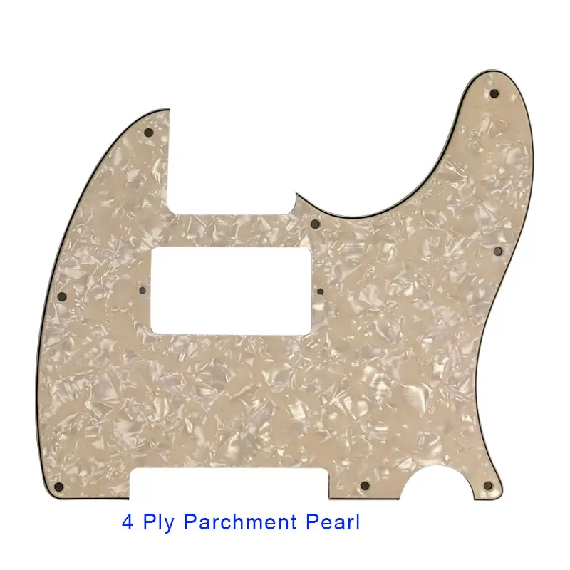 Запчасти для гитары Pleroo-для стандарта США 8 винтовых отверстий Tele Telecaster с PAF Humbucker Guitar Pickguard Scartch Plate