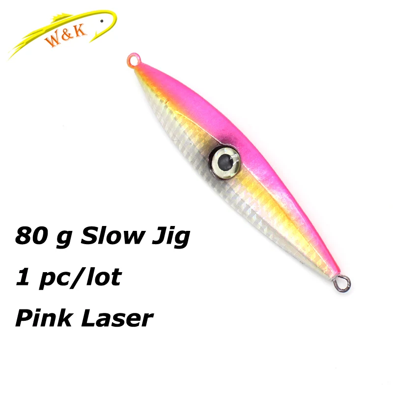 80g Pink 120 г 80 г медленные рыболовные приманки Морская Рыбалка приманки для трески бас галогенные рыболовные крючки 1 шт./ПК грузила-приманки рок рыболовные крючки приманка - Цвет: 80g Pink