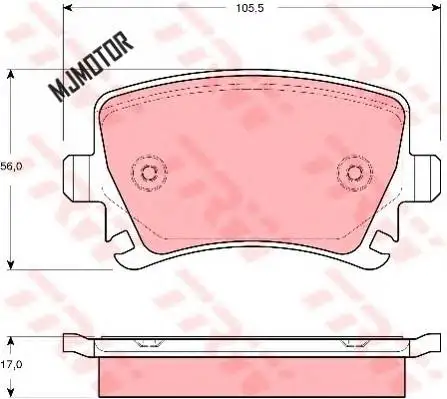 Сзади тормозные колодки комплект Авто PAD KIT-RR дисковый тормоз для Volkswagen Passat B6 CC AUDI A4 A6 авто двигатель части 3C0698451A