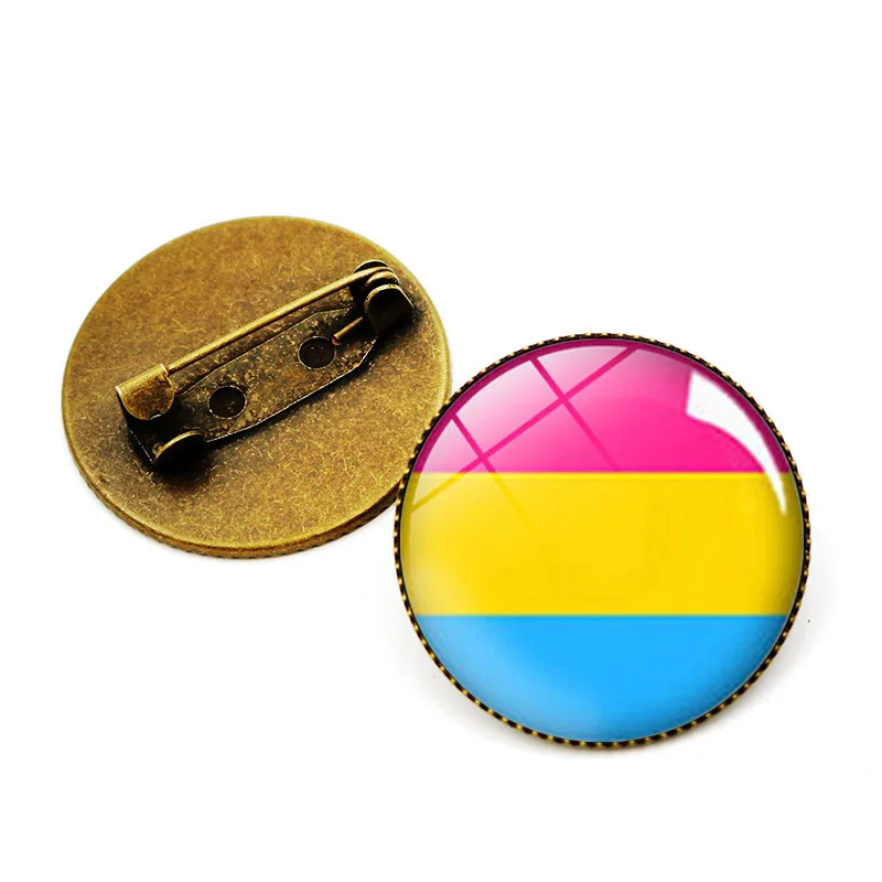 Женская Винтажная брошь-значок с радужным флагом | Украшения и аксессуары