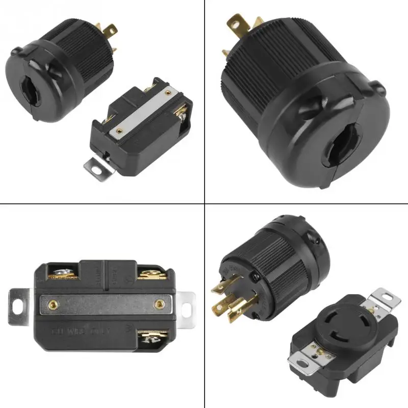 NEMA Female Twist Lock PlugReceptacle L6-30P L6-30R 30A 250V Electrical 3 Pin Plug Receptacle Connector Male & | Обустройство дома