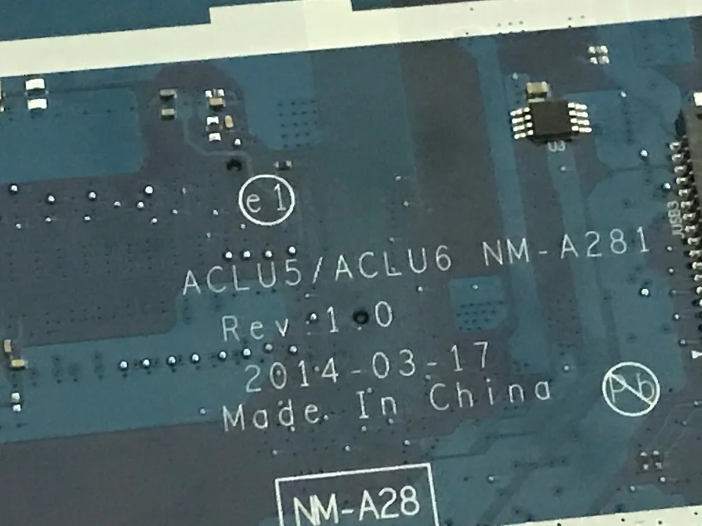 Быстрая доставка. 100% новинка. CLU5 / ACLU6 NM A281 G50 45 материнская плата для ноутбука LENOVO