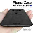 Роскошный рельефный тканевый чехол для телефона с оленем для samsung Note 9, 8, S9, S8 Plus, Note8, Note9, чехол, силиконовая задняя крышка, мягкий ТПУ чехол