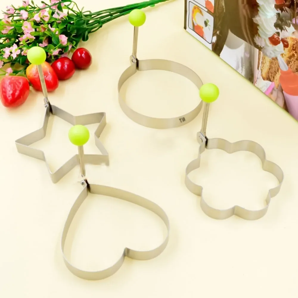 4 шт./компл. Форма для яиц из нержавеющей стали жарки печенья кольца омлета блинов