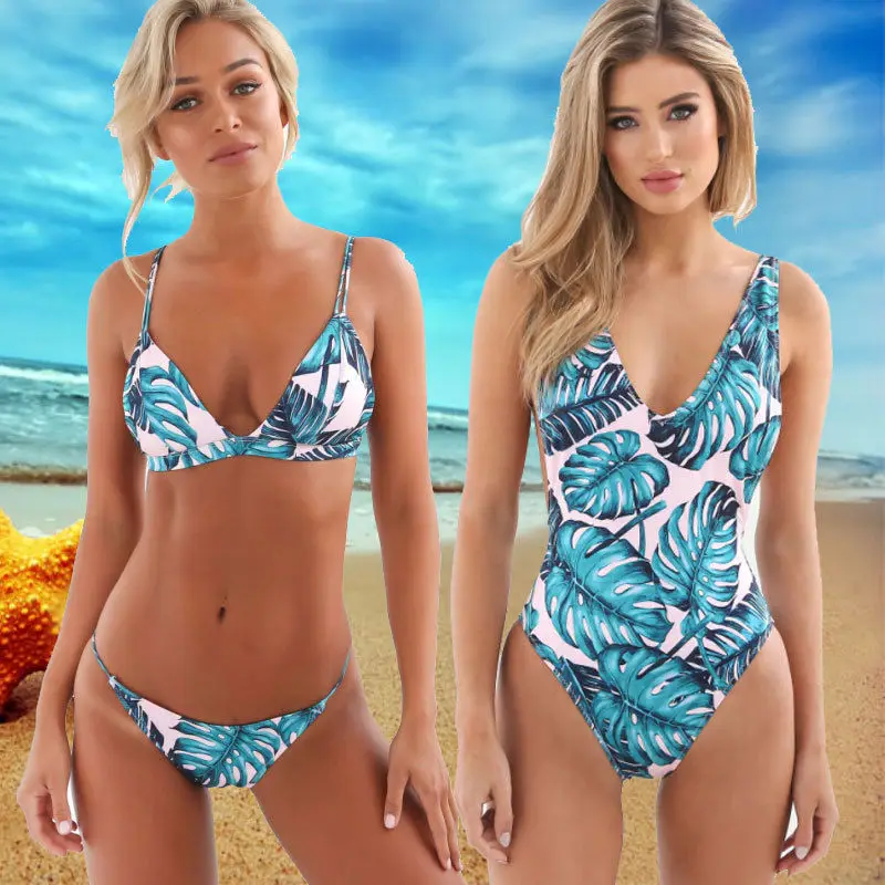 2017 женский купальный костюм мягкий купальник монокини комплекты бикини пуш-ап