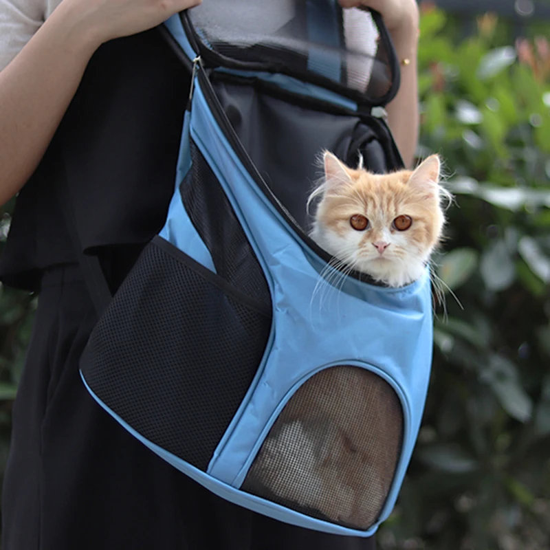 С дышащей сеткой Cat Carrier Рюкзак для кошек отдыха на открытом воздухе кошка