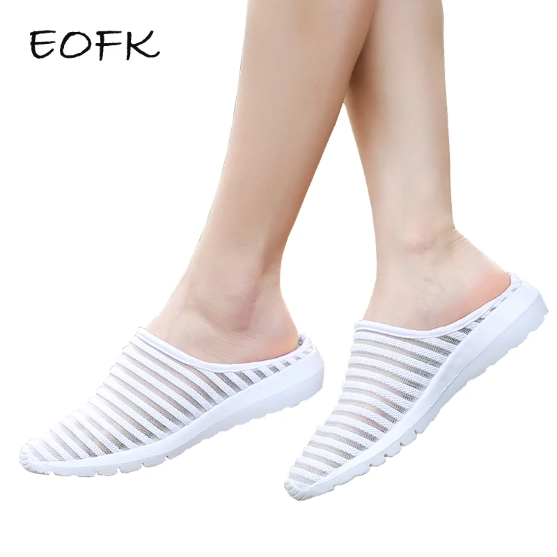 

Шлепанцы женские EOFK, летние, мягкие, удобные, белые