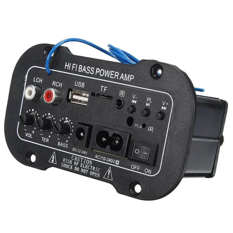 30 Вт усилитель доска Аудио bluetooth Amplificador USB dac FM радио TF плеер сабвуфер DIY усилители для мотоциклов cyclecarhome