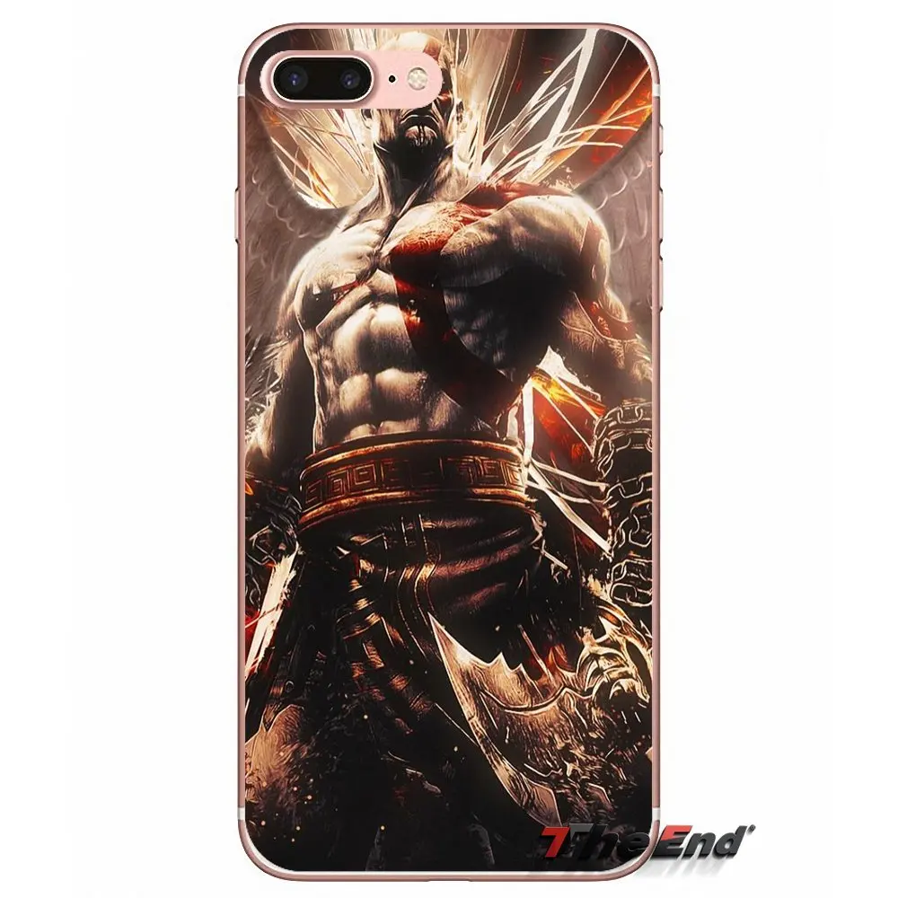 God of War Kratos III для Samsung Galaxy S2 S3 S4 S5 MINI S6 S7 edge S8 S9 Plus Note 2 3 4 5 8 Coque Fundas силиконовые