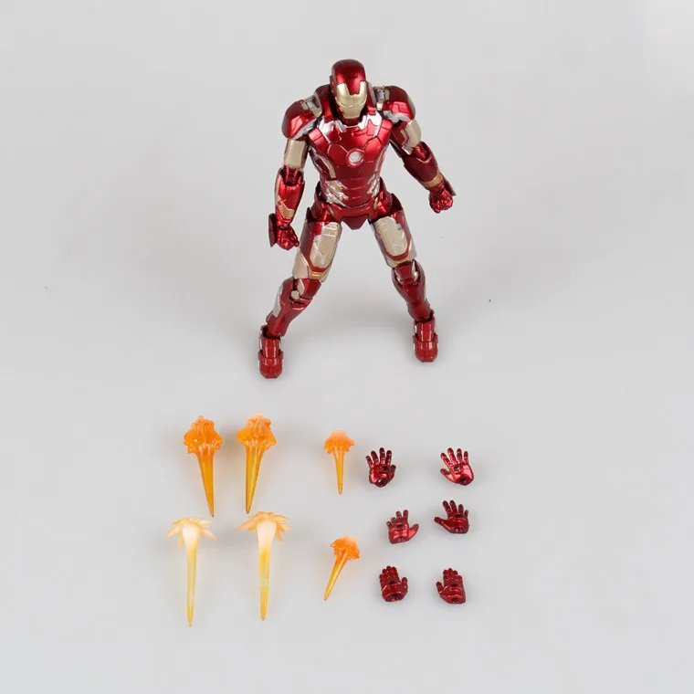 Huong фильм фигурка 16 см Супер Герои SHFiguarts Железный человек Mark 43 ПВХ фигурку