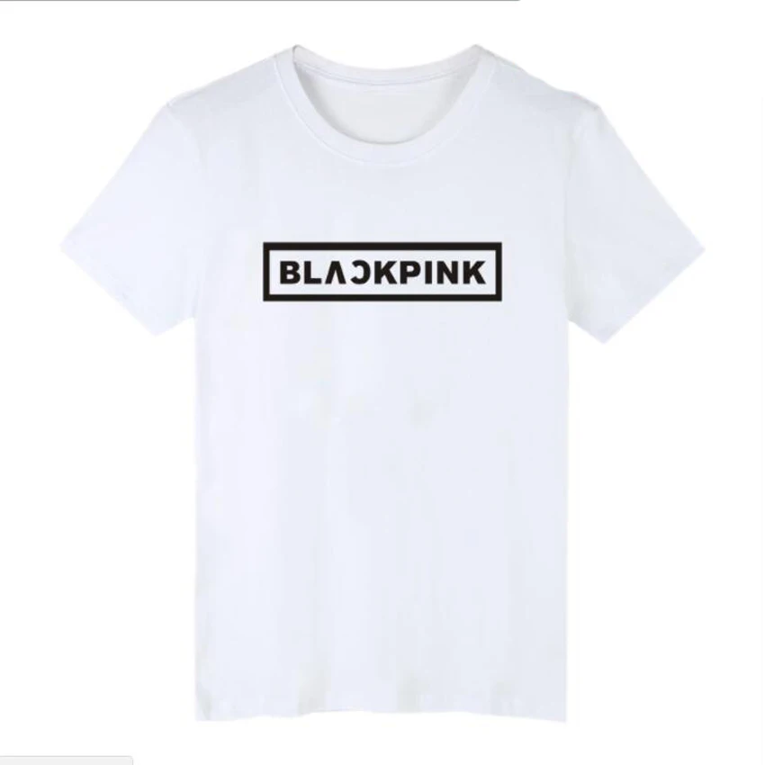 Черная, розовая, черная, розовая, KPOP, футболка для девочек, Мужская/Wome JISOO, Дженни, роза, Лиза, хип-хоп, футболка с коротким рукавом, Femme, уличная одежда, 4XL