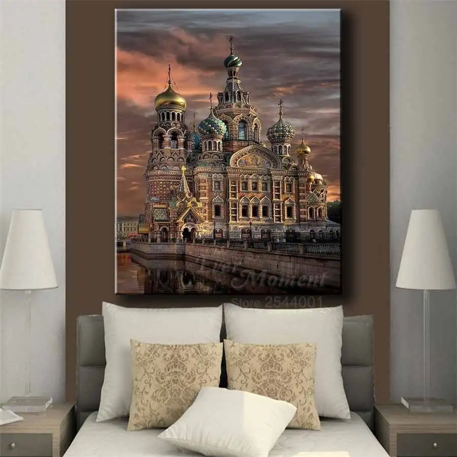 Ever Moment DIY 5D алмазная вышивка картина со свяым городом сделай сам пейзажи полный