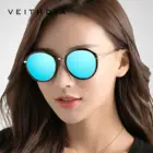 Женские солнцезащитные очки VEITHDIA, роскошные дизайнерские овальные очки с ацетатной оправой и зеркальными поляризационными стеклами, 2019