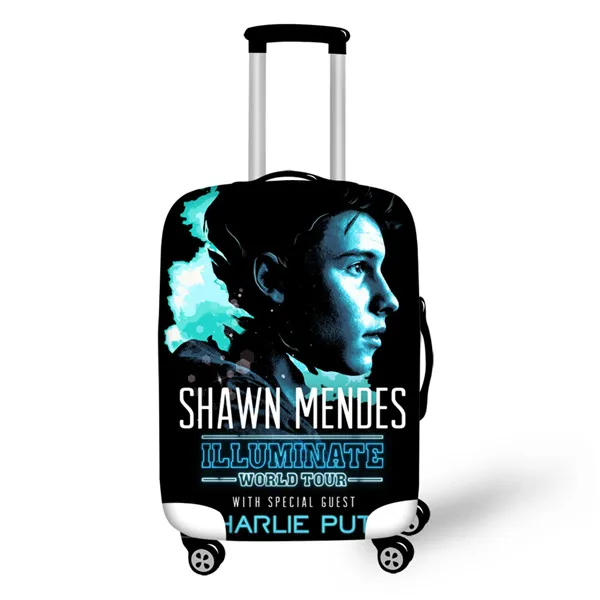 CDZHL512SML Чехол для путешествий Thikin Mendes Shawn для девочек, школьный чемодан с рисунком, защитный чехол, дорожная сумка, защитная куртка - Цвет: CDZHL512SML