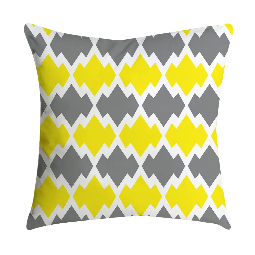 F Pineapple Leaf Yellow Sofa Car Waist Throw Pillow Cushion Cover Case Home Decor housse de coussin funda cojin kussenhoes - Цвет: F