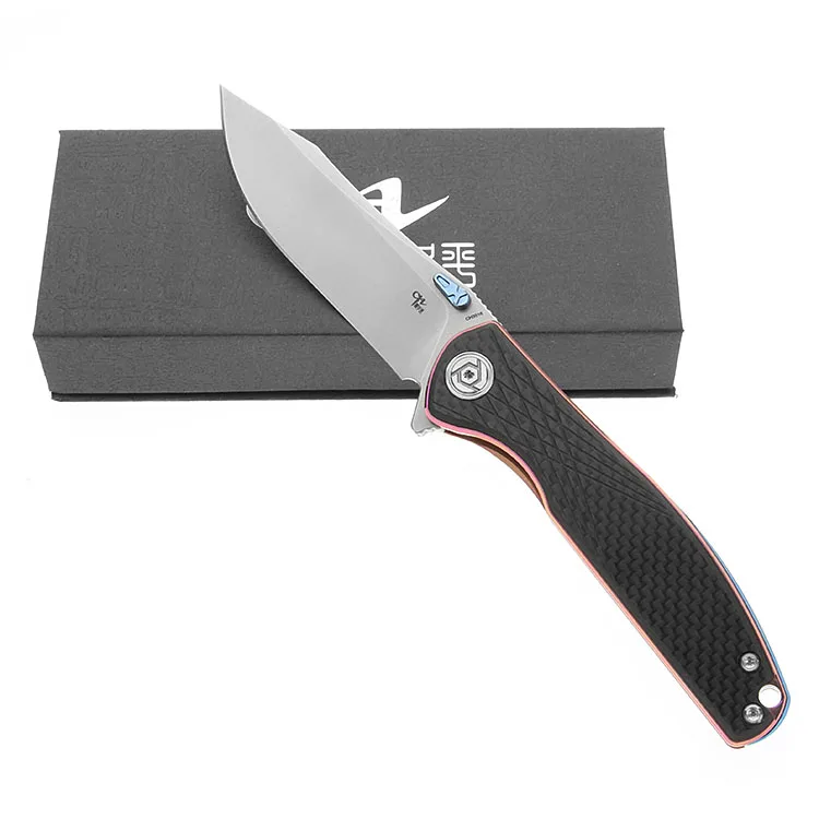 CH3516 S35VN лезвие Титан+ углеродное волокно ручка складной нож кемпинг охотничий нож коллекционный Открытый EDC ручной инструмент