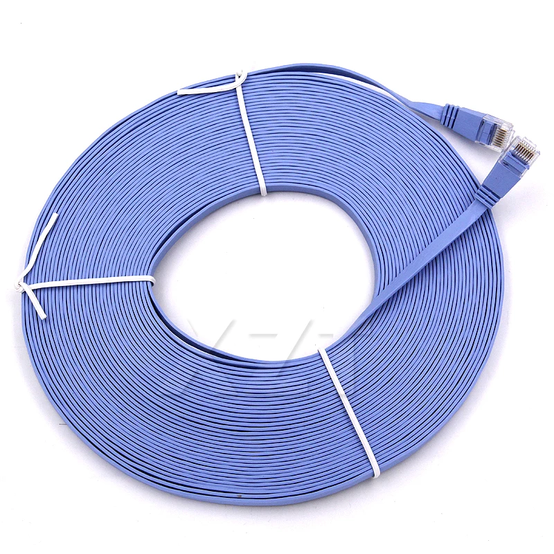 Новейший горячий 15 метров CAT6 плоский UTP Ethernet сетевой кабель RJ45 патч LAN для