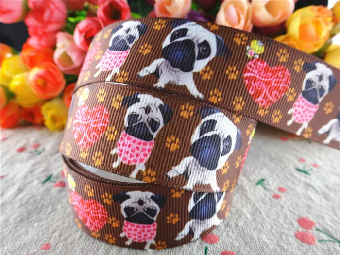 Лента Корсажная с принтом животных 1 дюйм (25 мм) 5 ярдов|grosgrain ribbon cartoon|ribbon cartoonprinted