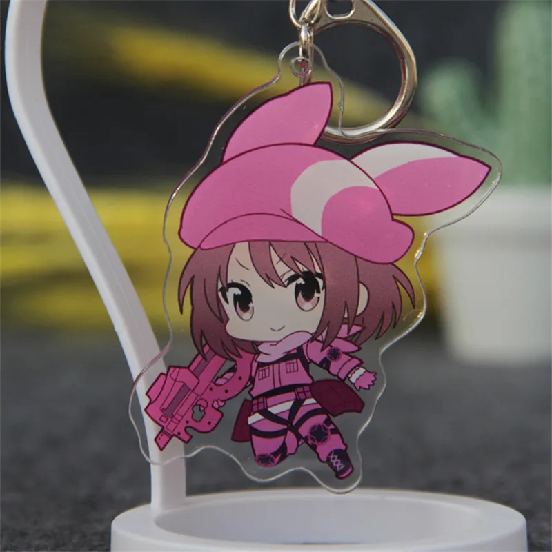 Аниме мультфильм меч искусство онлайн SAO брелок Подвеска подарок Yuuki Asuna Kirigaya Kazuto