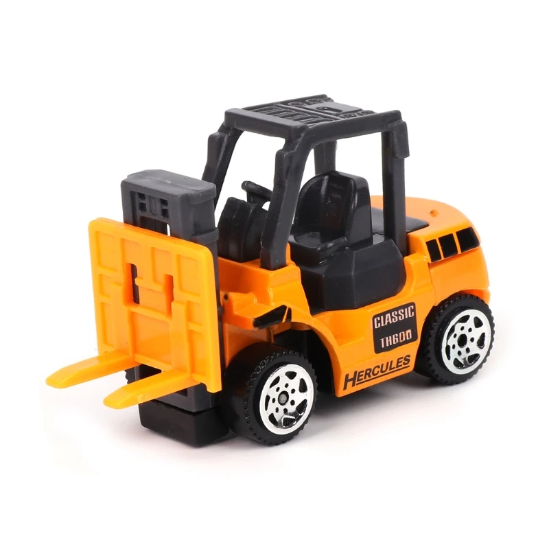 

6pcs Mini Construction Vehicles Diecast Alloy Construction Car Truck Engineering Dump Model Toys Set