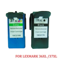 vilaxh compatible ink cartridge for lexmark 36 37 for x3650 x4650 x5650 x6650 x6675 z2420 printer lm36 lm37 printer