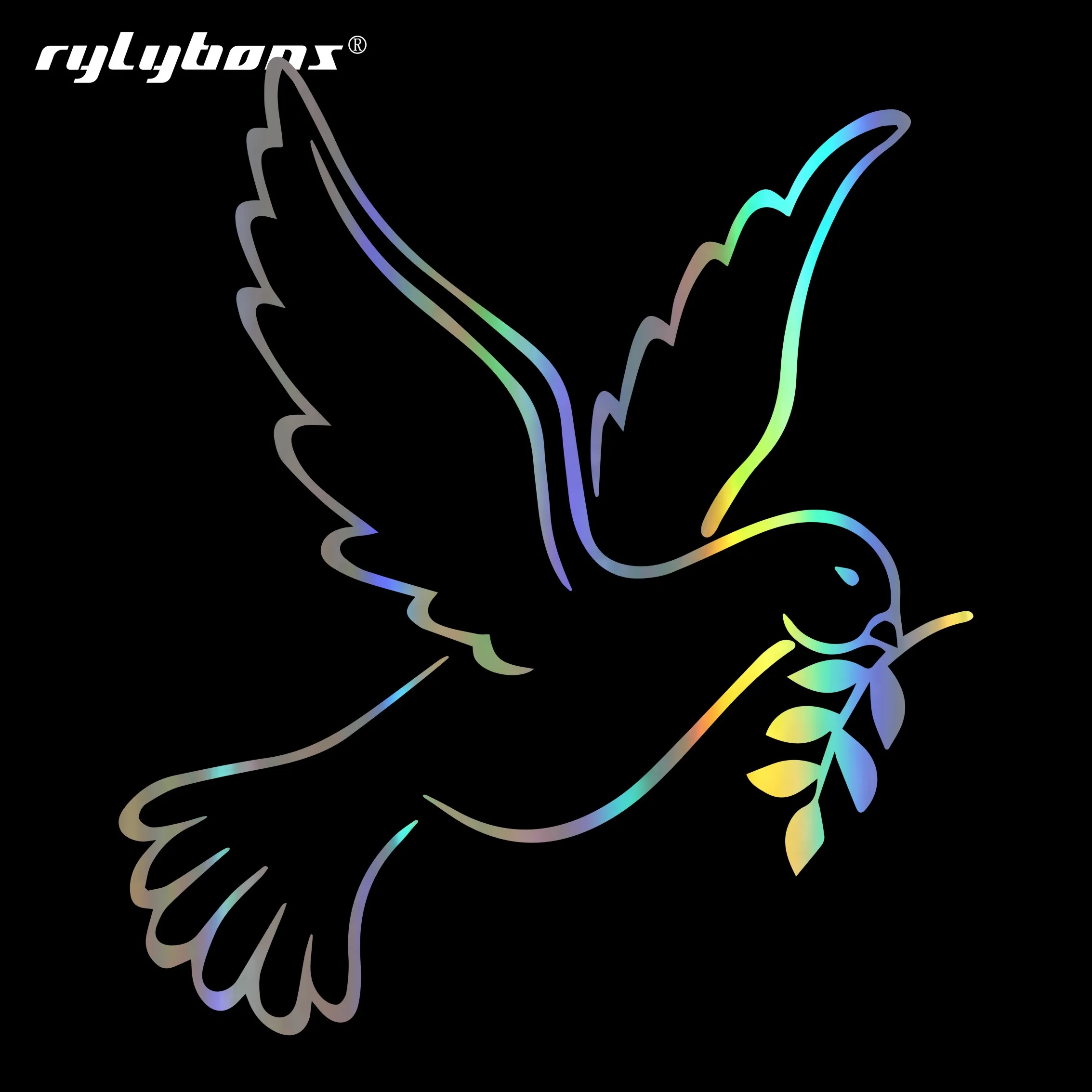 Rylybons привлекательный стикер Dove Peace для автомобиля наклейки мотоцикла кузов