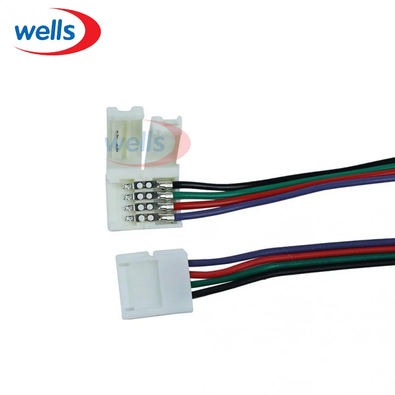 100 шт./лот 4pin RGB разъем для 5050 10 мм полоса света|4pin rgb|rgb 4pin100 pcs/lot |