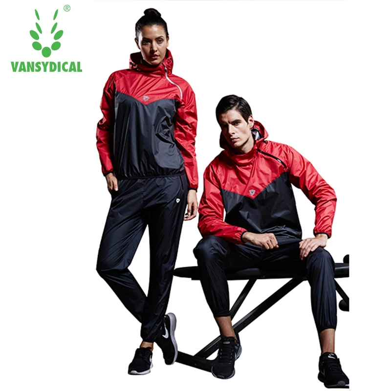 

VANSYDICAL 2018 2 шт. Спортивная одежда для спортзала Фитнес тренировочные костюмы женские и мужские спортивные костюмы для бега
