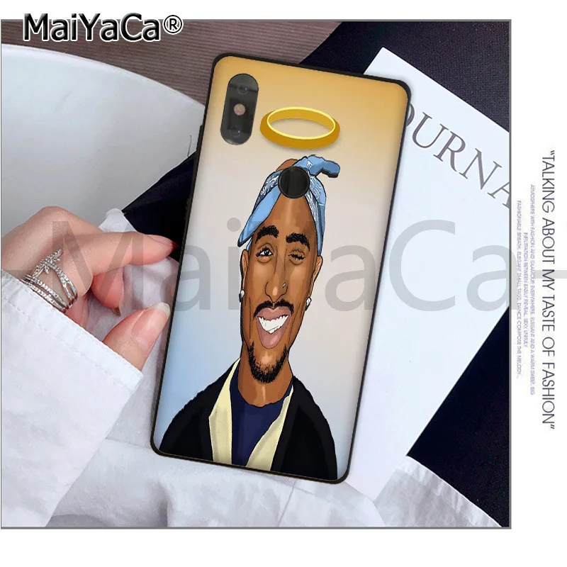 MaiYaCa 2Pac Makaveli Тупак защитный чехол из ТПУ с рисунком мягкий чехол для мобильного телефона c сотовый Чехол для телефона для xiaomi mi 6 8 se note2 3 mi x2 redmi 5 5 plus note 4 5 5