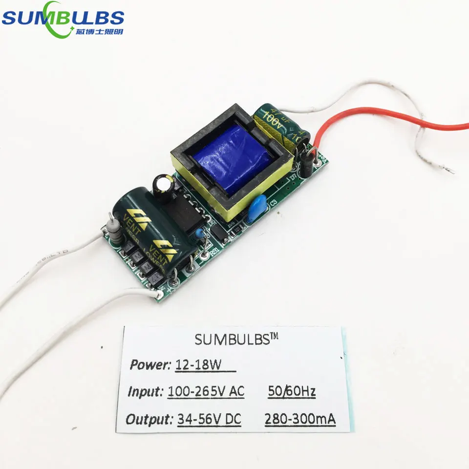 5W 10W 15W 20W 25W 30W 35 Вт с драйвером постоянного тока для светодиода 300mA AC 100V 220V DC/DC конвертер Питание трансформатор доска 50/60hz
