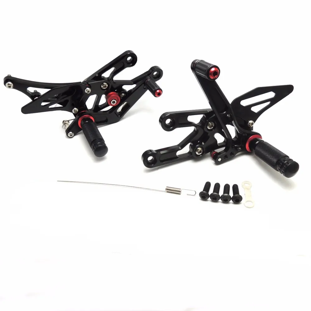 Для Honda CBR600RR ЧПУ регулируемый задний комплект Rearsets ног 2003 2004 2005 2006 CBR1000RR 2004 2005 2006 2007