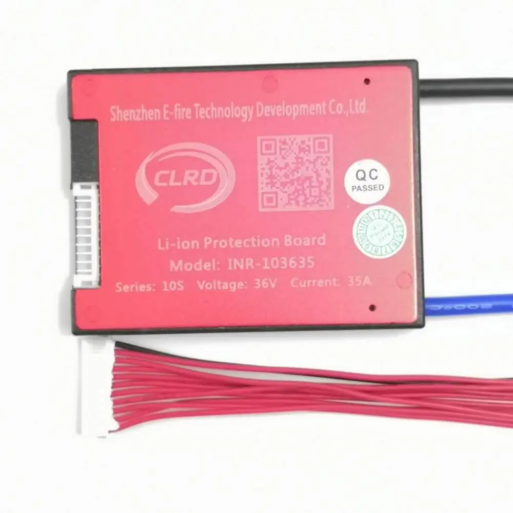 10S 36V 15A 25A 35A 45A 60A BMS система управления батареей PCM PCB для 18650 комплект литий-ионный батарей с балансом