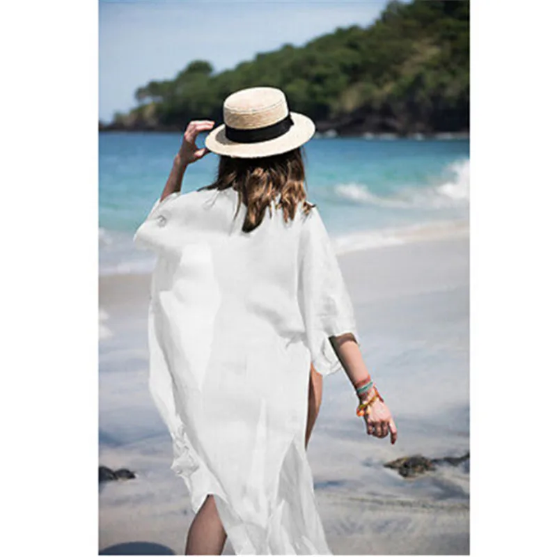 Сексуальные бикини-саронг пляжные накидки 2018 новая туника вязаный пляжный