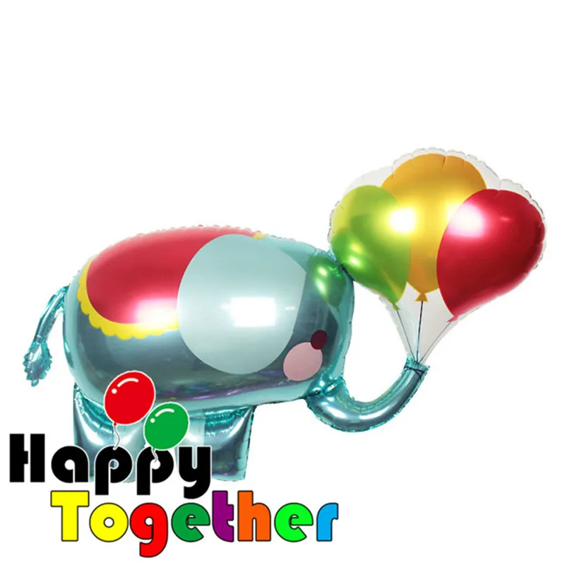 HappyTogether Забавный Цирк Джунгли Животных Слон Партии Супер Формы Фольги Гелием
