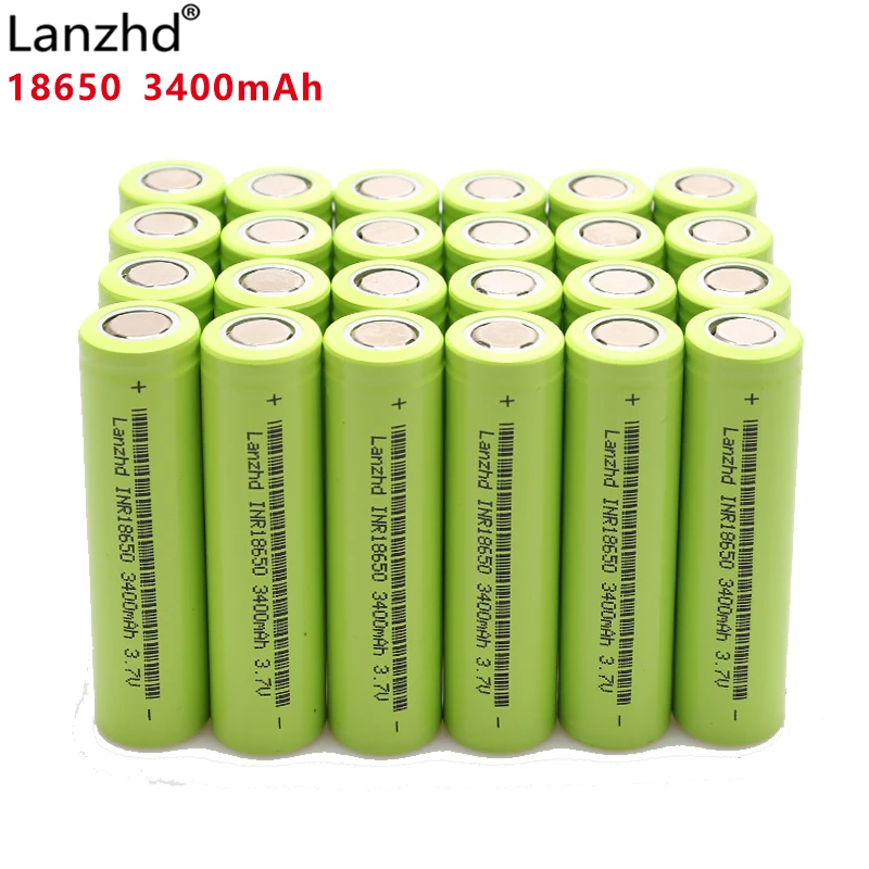 40-400 шт Новый 18650 3 7 V 3400mAh оригинальный INR18650 литий-ионный аккумулятор 30a для