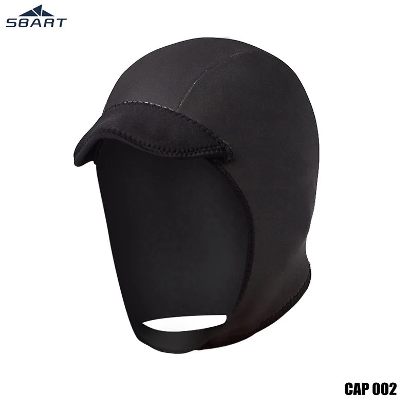 cap 002 SBART 3 мм Неопреновая шапка для подводного плавания и подводного плавания, маска для лица, водонепроницаемая теплая шапочка для подводной охоты - Цвет: cap 002