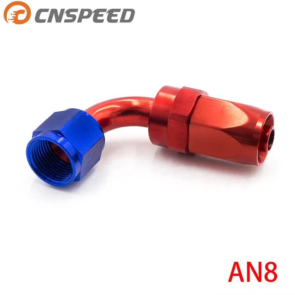

AN 08 Fitting AN08 Aluminum Fittings 90 Degree Oil Fuel Swivel hose fittings Swivel Hose End Fitting YC100353-90