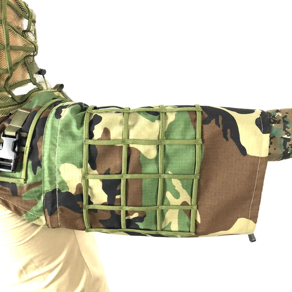 TTGTACTICAL Снайпер Ghillie костюм основа, RIPSTOP камуфляж снайпер Tog Ghillie Hood Лесной/CP/ACU/океан/Цифровой Лесной
