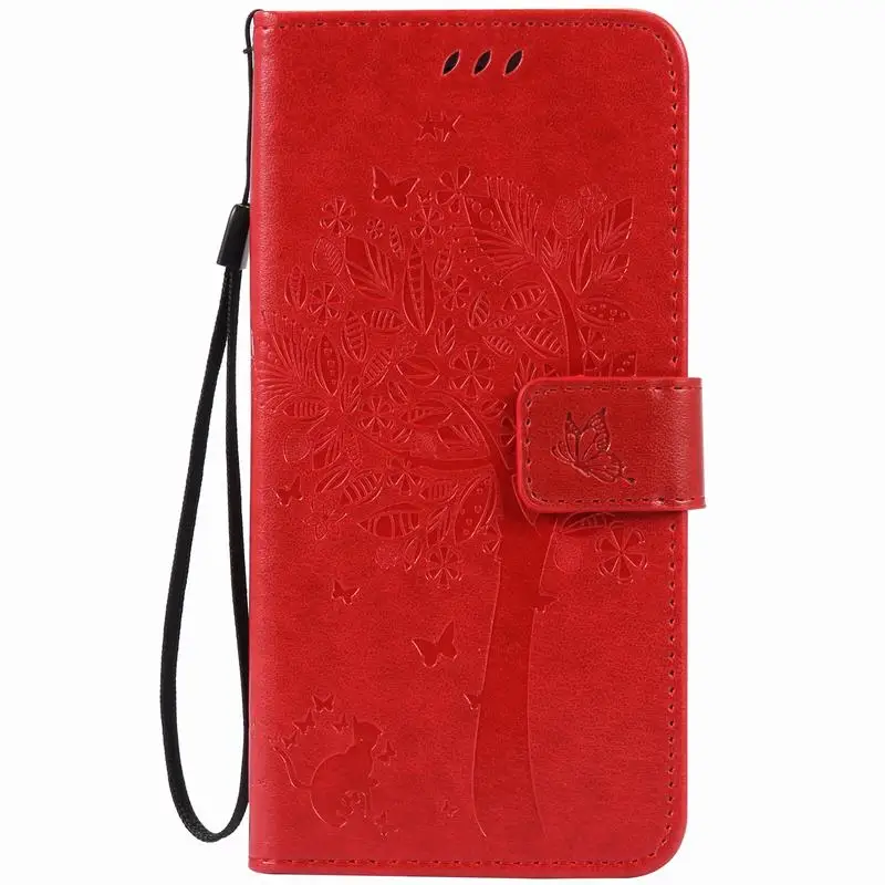 Для Coque iPhone 8 флип чехол кожаный бумажник+ Силиконовый мягкий чехол iPhone8 Plus чехол для телефона s 3D тисненый кошачий дерево защитный чехол