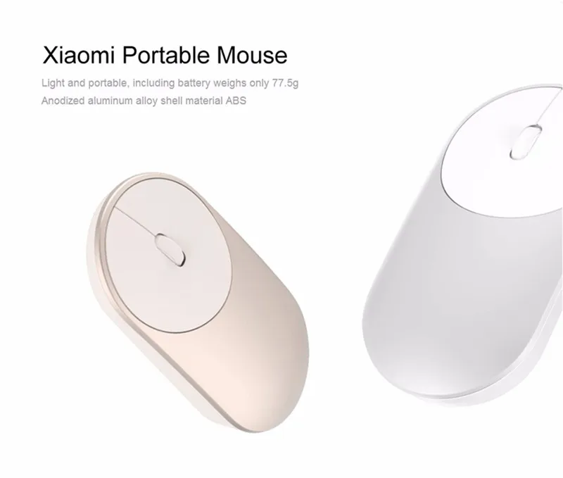 Оригинальная Xiao mi мышь, портативная беспроводная mi мышь, оптическая Bluetooth 4,0 RF 2,4 GHz, двойной режим подключения mi 1200 dpi, mi офисная мышь