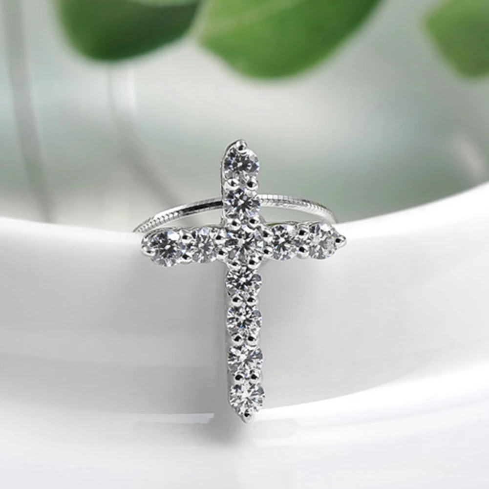 1 шт. женская подвеска крест с кристаллами|Подвески| |